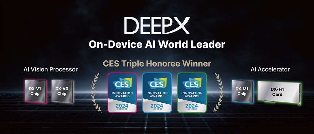 DEEPX won three CES Innovation Awards in 2024
