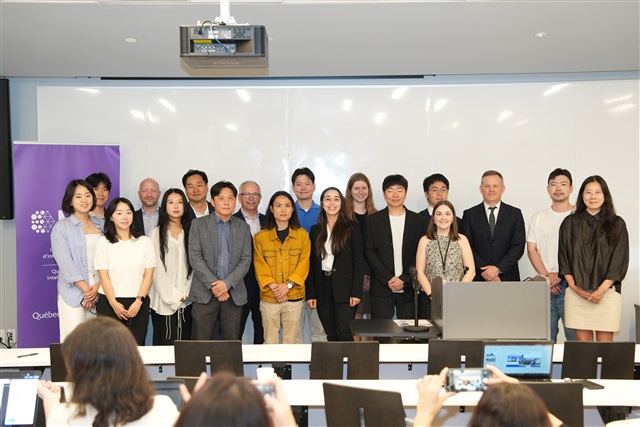 A group of seven entrepreneurs from Seoul AI Hub attend a summer residency program at Mila