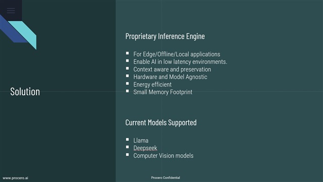 Procero inference engine solution for edge AI