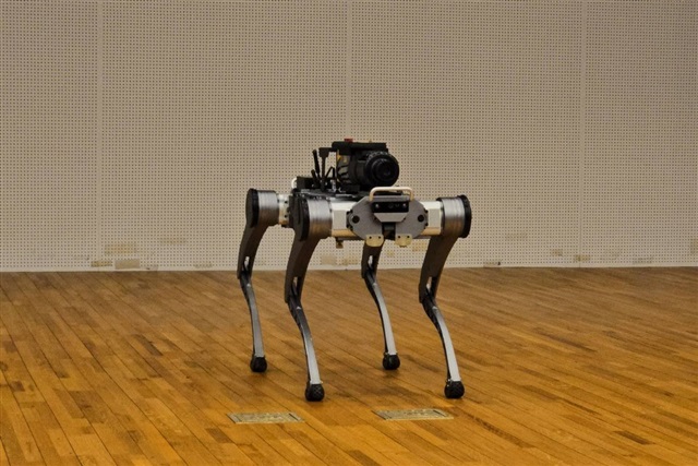 Quadruped robot co-developed by AIDIOS and Rainbow Robotics. Credit: DIGITIMES