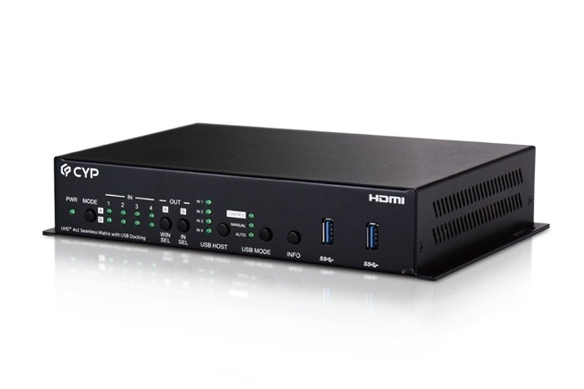 4K60 444 Seamless Matrix with USB3.2 Docking. CYP