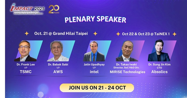 Plenary Speaker at IMPACT 2025 highlights advanced packaging and AI trends. IMPACT