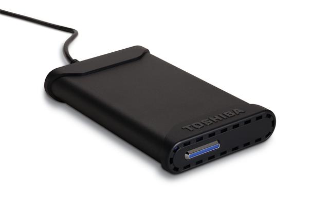 The Toshiba USB 2.0 portable external hard drive