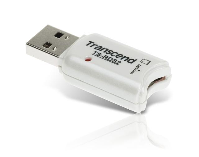 The Transcend S2 microSD card reader