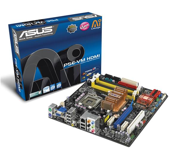 Asustek P5E-VM HDMI motherboard<br>