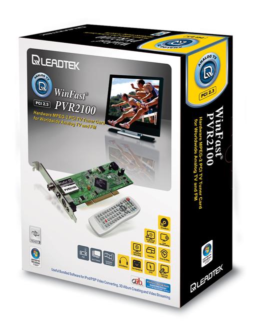 Leadtek WinFast PVR2100 TV tuner card