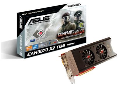 Asustek EAH3870X2/G/3DHTI/1G graphics card<br>