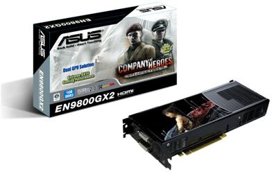 Asustek EN9800GX2/G/2DI/1G graphics card