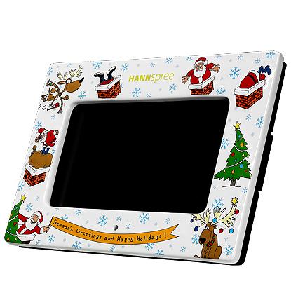 Hannspree 8-inch Memorable series HANNSholidays digital photo frame - SD80M4MB