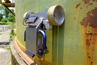 Droxo Tech develops AAROW, which crawls on the surface of silos and checks if there is a rust area. Credit: Droxo