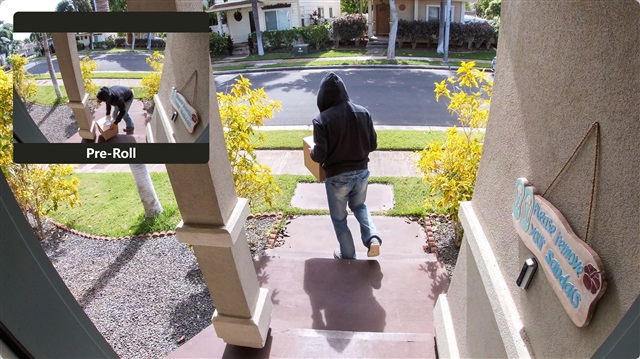Pre-roll video doorbell scenario
