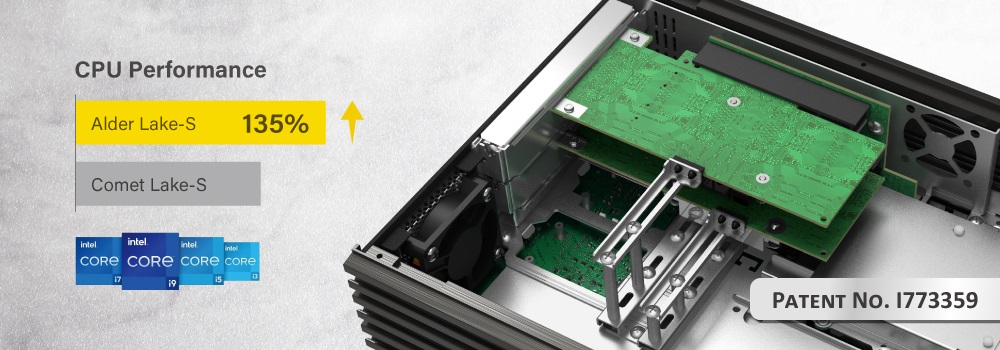 Cincoze DS-1402 can be equipped with Raptor Lake-S / Alder Lake-S 65W processor