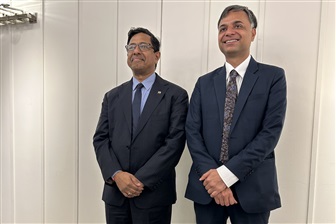 K. Rajaraman, chairman of the International Financial Services Centres Authority (IFSCA) (left) Manharsinh Laxmanbhai Yadav, new Director General of India Taipei Association (ITA) (right)Credit: DIGITIMES Asia