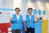 Conquer VP Ryan Chiu and FAE Ben Sung advance high-power circuit protection with customers.Credit: DIGITIMES